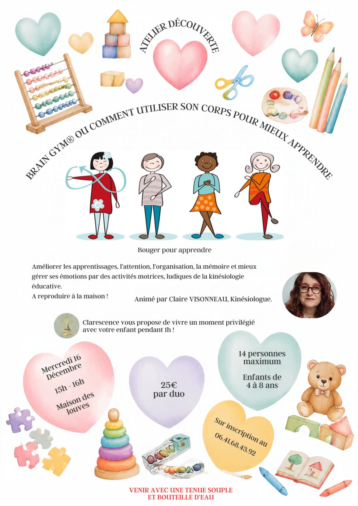 Atelier Parent-Enfant Brain Gym Bouger pour mieux apprendre